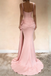 Sexy Sweetheart Neck Ruched Pink Silk Prom Dress with Slit,WGP2062