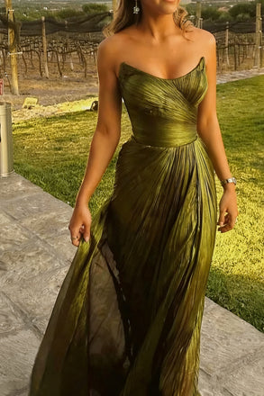 Charming Green Sweetheart Mermaid Long Prom Dress Ideas, Evening Party Dresses,WGP1850