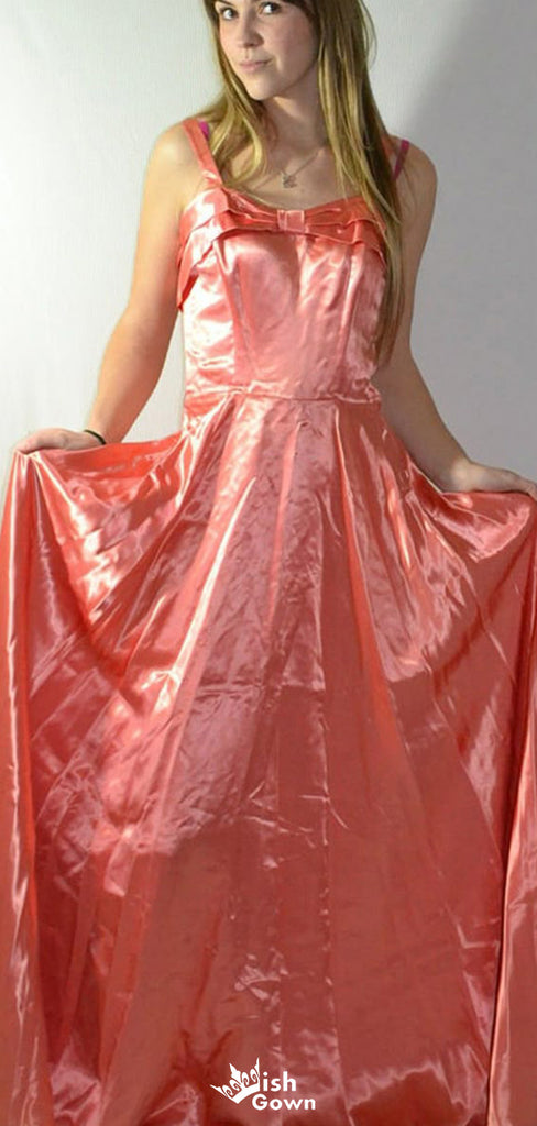 Casual Spaghetii Strap A-line Long Prom Dress Ideas, Evening Party Dresses,WGP1796