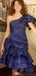 Elegant One-shoulder Sheath Short Mini Homecoming Dress,EPT640