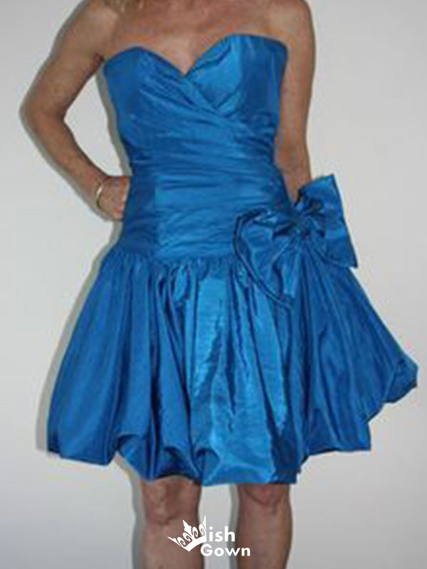 Elegant Strapless A-line Short Mini Homecoming Dress,EPT642