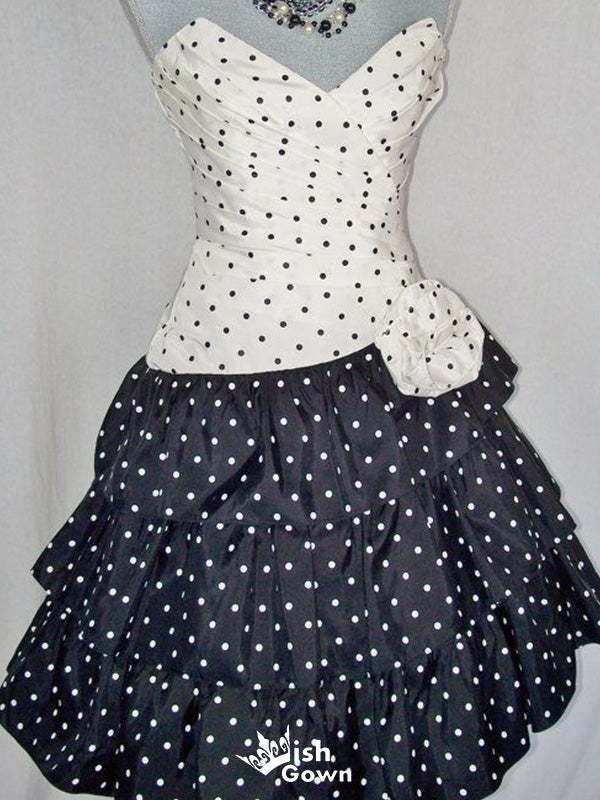 Elegant Strapless A-line Short Mini Homecoming Dress,EPT644