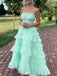Gorgeous Strapless A-line Long Prom Dress Ideas, Evening Party Dresses,WGP1181