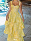 Elegant Sweetheart Spaghetti Strap A-line Long Prom Dress Ideas, Evening Party Dresses,WGP1182