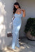 Elegant Blue Spaghetti Strap Mermaid Long Prom Dress Ideas, Evening Party Dresses,WGP1823