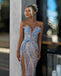 Unique Blue Sweetheart Mermaid Long Prom Dress Ideas, Evening Party Dresses,WGP1971