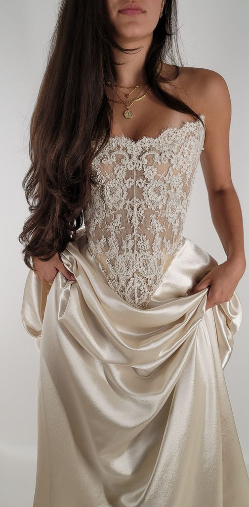 Elegant Sweetheart Lace Mermaid Long Prom Dress Ideas, Evening Party Dresses, WGP2029