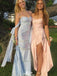 Elegant Spaghetti Strap Sweetheart Mermaid Long Prom Dress Ideas, Evening Party Dresses,WGP1257