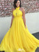 Elegant Halter Backless A-line Long Prom Dress Ideas, Evening Party Dresses,WGP1268