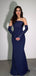 Sexy Navy Sweetheart Mermaid Long Prom Dress Ideas, Evening Party Dresses,WGP1853