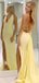Sexy V-neck Halter Strap Mermaid  Long Prom Dress Ideas, Evening Party Dresses ,WGP1094
