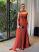 Elegant Applique Orange Sweetheart A-Line Long Prom Dress Ideas, Evening Party Dresses,WGP1860