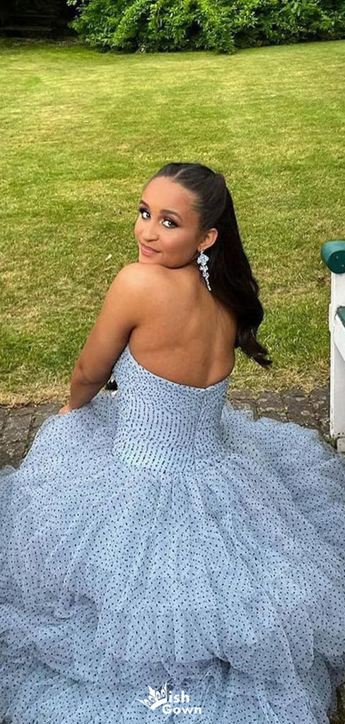 Gorgeous Sweetheart Strapless Backless A-line Long Prom Dress Ideas, Evening Party Dresses,WGP1269