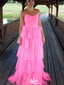 Casual Spaghetti Strap Backless A-line Long Prom Dress Ideas, Evening Party Dresses,WGP1271