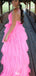 Casual Spaghetti Strap Backless A-line Long Prom Dress Ideas, Evening Party Dresses,WGP1271