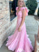 Elegant V-neck Spaghetti Strap A-line Long Prom Dress Ideas, Evening Party Dresses,WGP1277