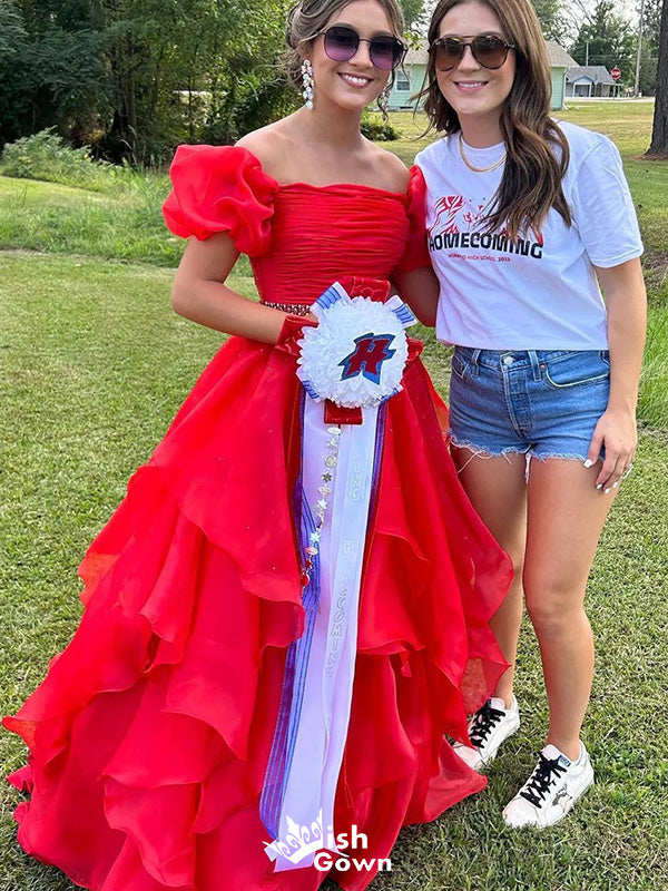 Formal Off-shoulder A-line Long Prom Dress Ideas, Evening Party Dresses,WGP1319