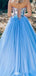 Elegant Strapless Sweetheart A-line Unique Long Prom Dress Ideas, Evening Party Dresses,WGP1341