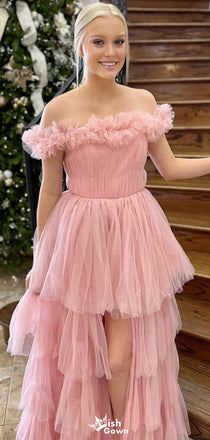 Elegant Off-shoulder A-line Long Prom Dress Ideas, Evening Party Dresses,WGP1377