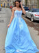 Gorgeous Sweetheart Spaghetti Strap A-line Long Prom Dress Ideas, Evening Party Dresses,WGP1387