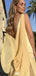 Casual V-neck A-line Long Prom Dress Ideas, Evening Party Dresses,WGP1391