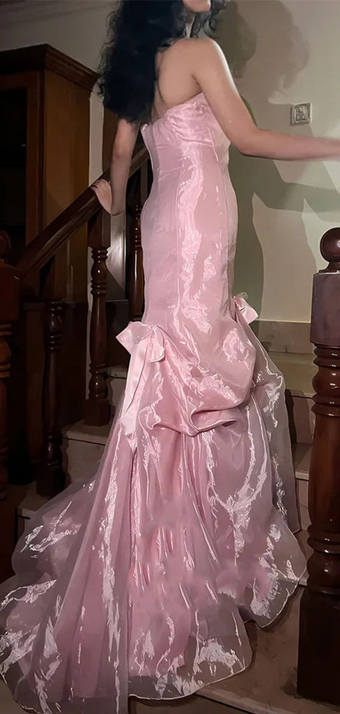 Unique Pink Sweetheart Mermaid Long Prom Dress Ideas, Evening Party Dresses,WGP1791