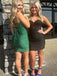 Sexy Green Spaghetti Strap Tight Sleeveless Popular Cheap Short Homecoming Dresses, Birthday Party EPT223