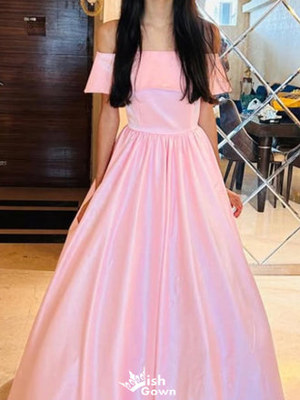 Elegant Off-shoulder A-line Long Prom Dress Ideas, Evening Party Dresses,WGP1506