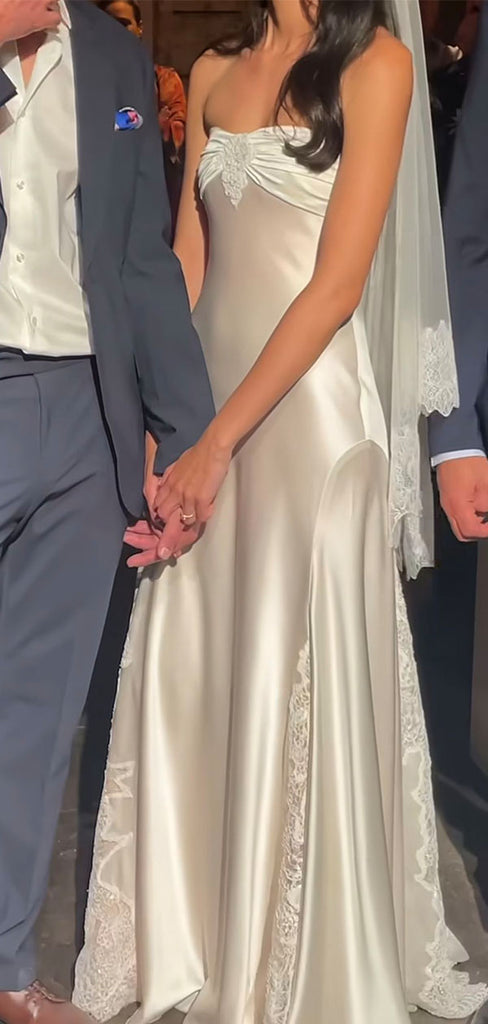 Elegant White Sweetheart Mermaid Long Prom Dress Ideas, Evening Party Dresses, WGP2006