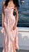 Popular Pink Spaghetti Strap Mermaid Long Prom Dress Ideas, Evening Party Dresses,WGP1863