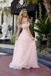 Vintage Floral Applique Prom Dress Pink Off-Shoulder Tulle Wedding Gown,WGP2215
