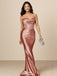 Elegant Coral Sweetheart Mermaid Long Prom Dress Ideas, Evening Party Dresses, WGP2040