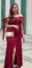 Elegant Off-shoulder Mermaid Long Prom Dress Ideas, Evening Party Dresses,WGP1566