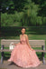 Elegant Pink Spaghetti-Strap A-Line Long Prom Dress Ideas, Evening Party Dresses,WGP1629