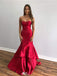 Gorgeous Red Sweetheart Mermaid Long Prom Dress Ideas, Evening Party Dresses,WGP1793