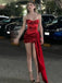 Sexy Red Strapless Mermaid Detachable Sleeveless Popular Cheap Short Homecoming Dresses, EPT246
