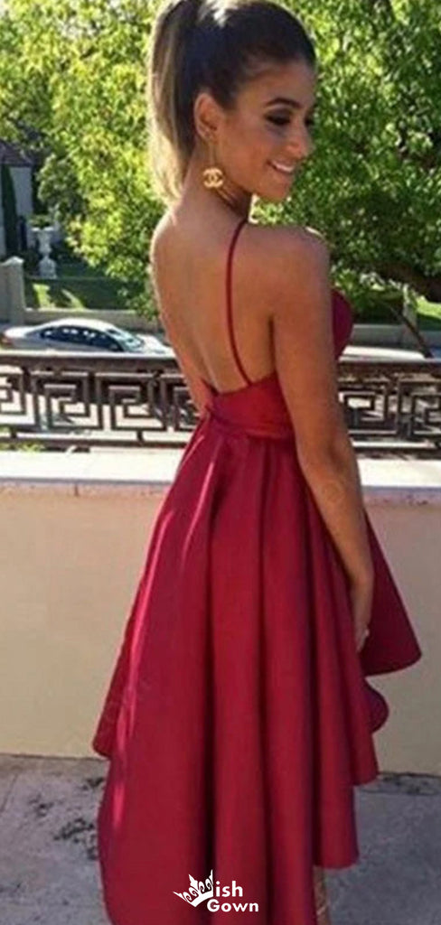 Elegant Halter Notched A-line Short Mini Homecoming Dress,EPT474