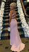 Elegant Pink Spaghetti Strap Mermaid Long Prom Dress Ideas, Evening Party Dresses, WGP2042