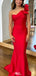 Elegant One-shoulder Mermaid Long Prom Dress Ideas, Evening Party Dresses,WGP1625