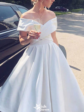 Elegant Off-shoulder A-line Short Mini Homecoming Dress,EPT503