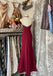 Elegant Red Spaghetti Strap Mermaid Long Prom Dress Ideas, Evening Party Dresses,WGP1669