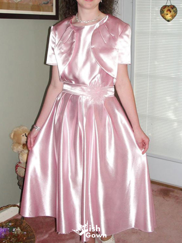 Casual Short Sleeves A-line Long Prom Dress Ideas, Evening Party Dresses,WGP1679