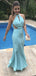 Casual Halter Mermaid Long Prom Dress Ideas, Evening Party Dresses,WGP1698