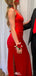 Elegant Halter V-neck Mermaid Long Prom Dress Ideas, Evening Party Dresses,WGP1718