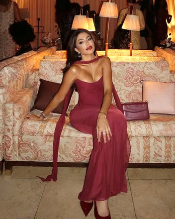 Sexy Burgundy Sweetheart Mermaid Long Prom Dress Ideas, Evening Party Dresses,WGP1867