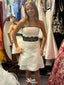 Casual Strapless Sheath Short Mini Homecoming Dress,EPT576