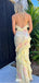 Gorgeous V-neck Spaghetti Strap Mermaid Unique Long Prom Dress Ideas, Evening Party Dresses,WGP1166