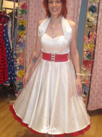 Vintage Halter A-line Long Prom Dress Ideas, Evening Party Dresses,WGP1767