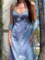 Elegant Spaghetii Strap V-neck Sheath Long Prom Dress Ideas, Evening Party Dresses,WGP1776