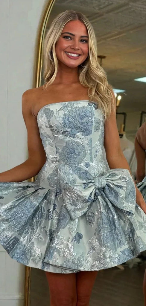 Elegant Blue Sweetheart Sleeveless A-Line Short Homecoming Dresses For Party, EPT667